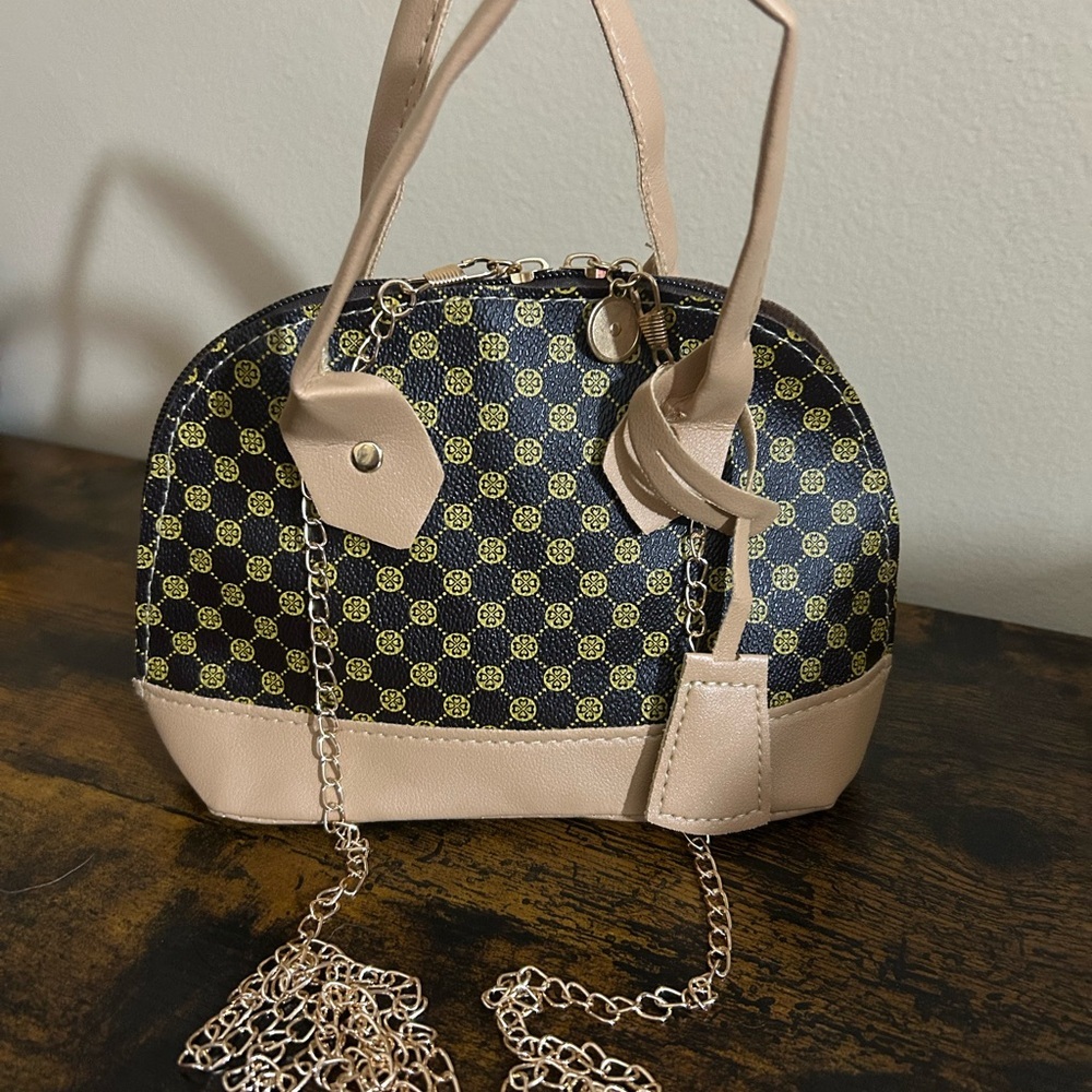 Chic Black and Gold Mini Bag